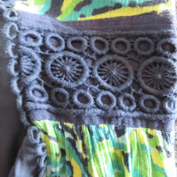 Merona Sleeveless Casual Dress | Green Paisley - Picture 6 of 10